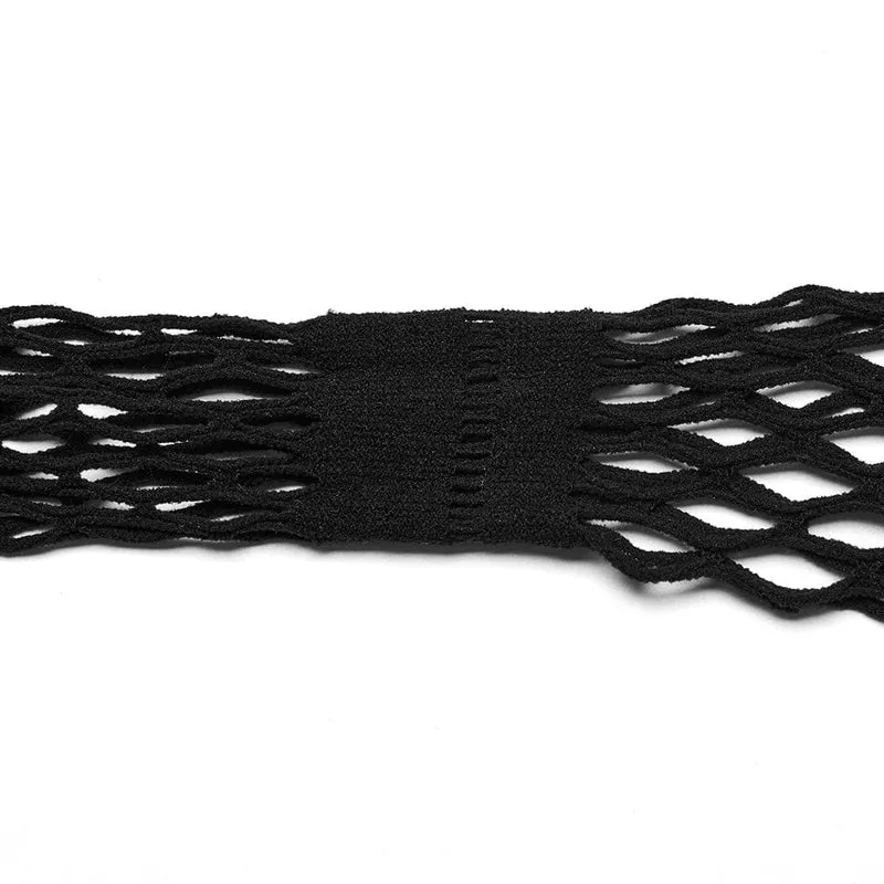 Punk-Dessous-Set mit schmaler Passform und Netzstoff für Damen