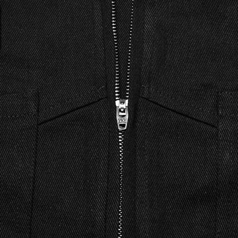 Überlappender Rock mit Punk-Mesh-Ring-Schnalle für Damen