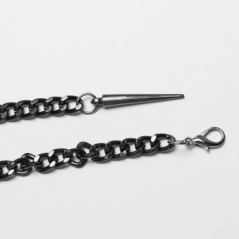 Punk-Körpergeschirr mit Neckholder und Nieten für Damen