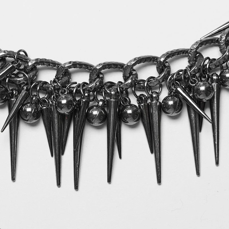 Punk-Körpergeschirr mit Kettennieten für Damen