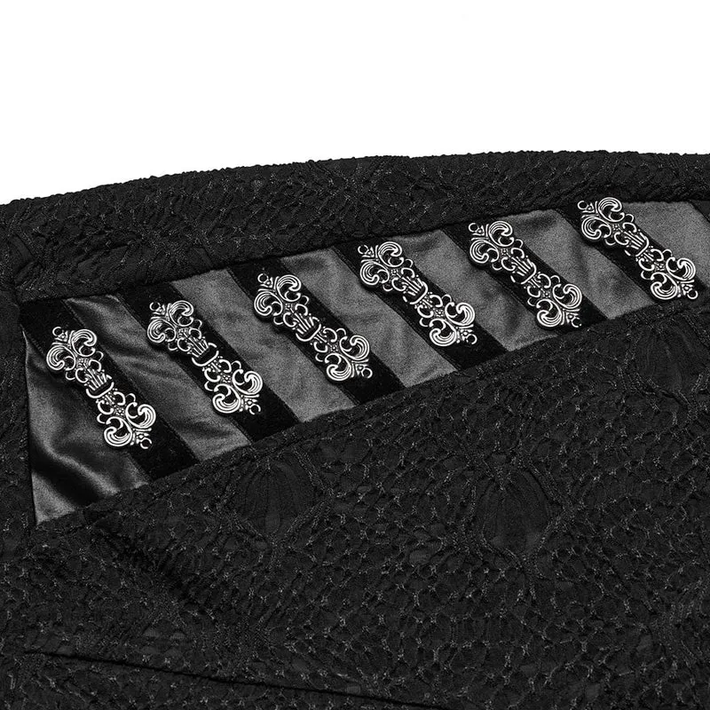 Damen-Gothic-Mesh-Leggings mit schmaler Passform und Textur