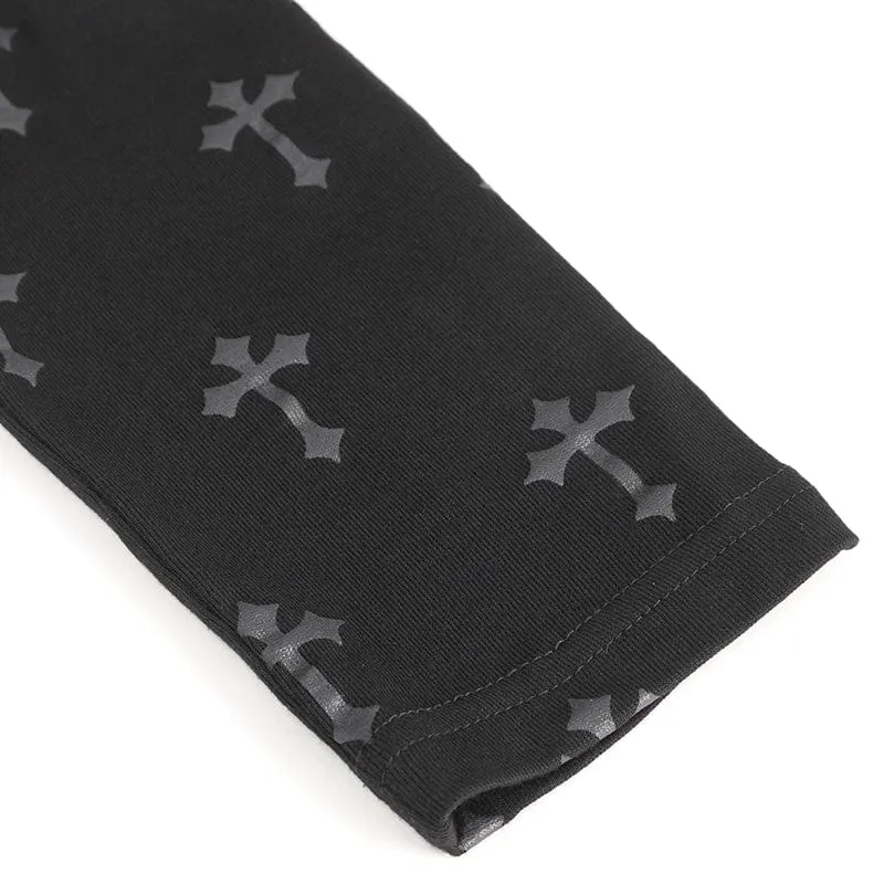 Damen-Leggings mit Punk-Ausschnitt und Spaghettiträgern