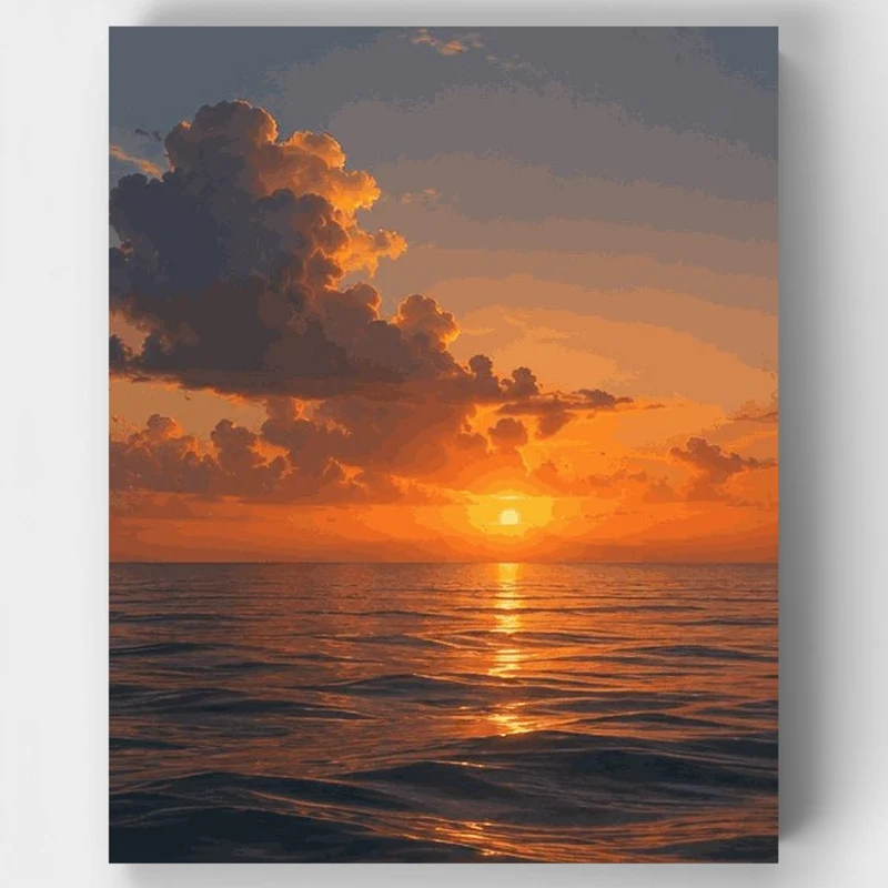 "Ocean Serenity" Paint by Numbers Kit