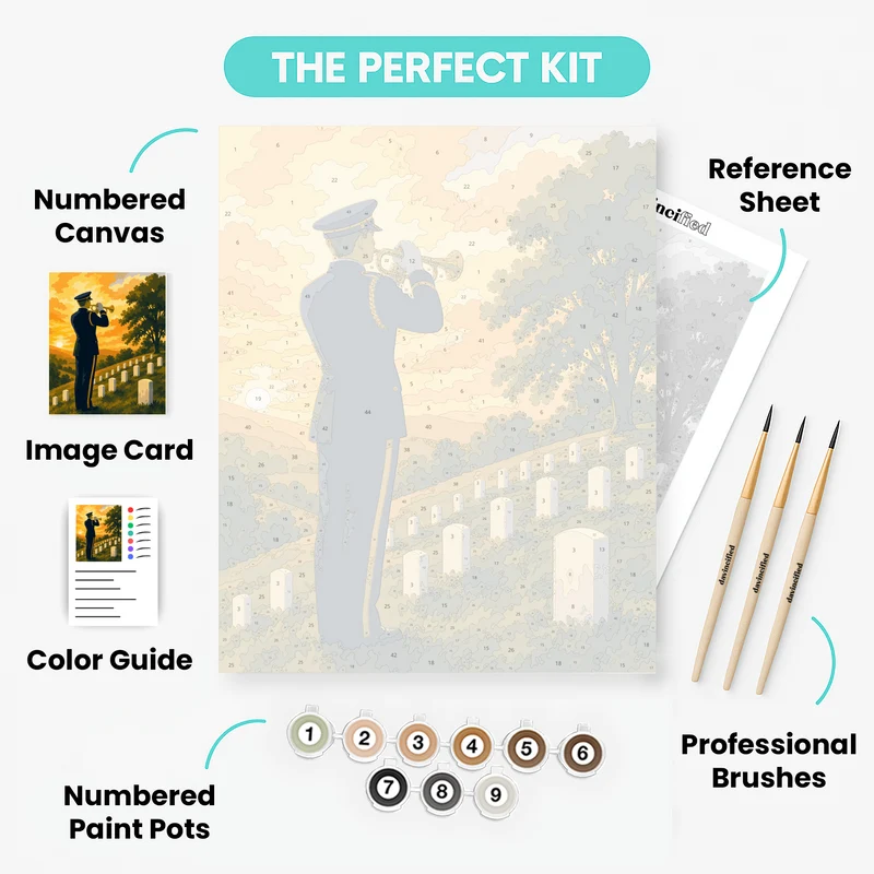 Bugler at Sunset - Paint by Numbers Kit