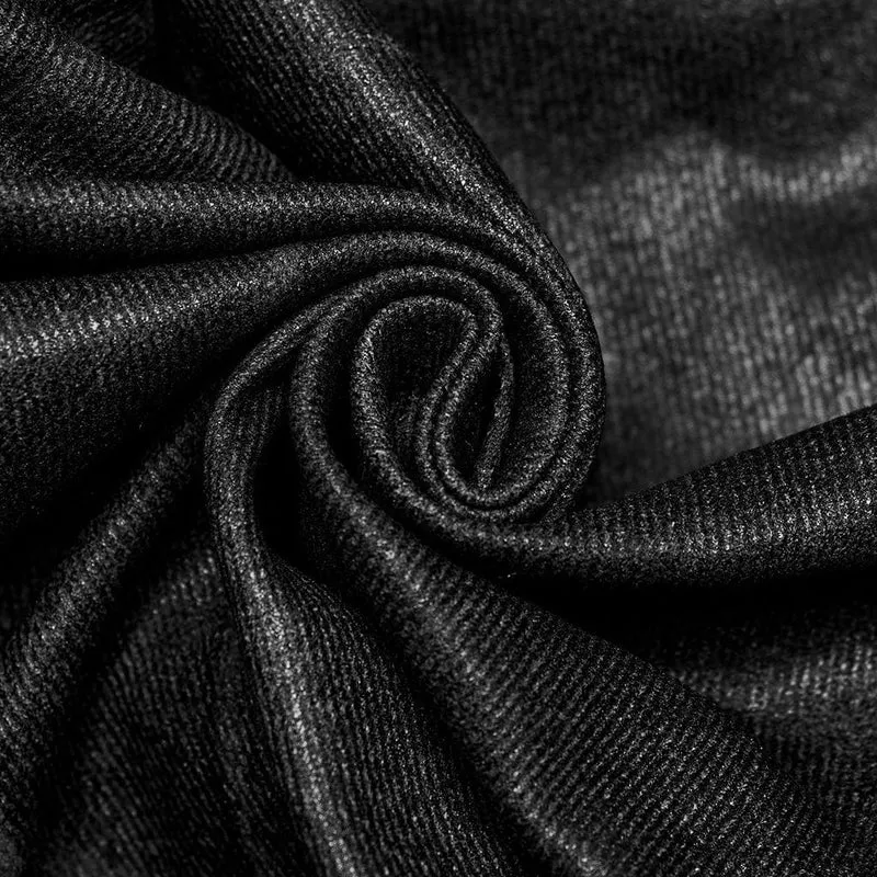 Herren-Punk-Gothic-Riemchenhose mit großen Taschen in Schwarz und Grau