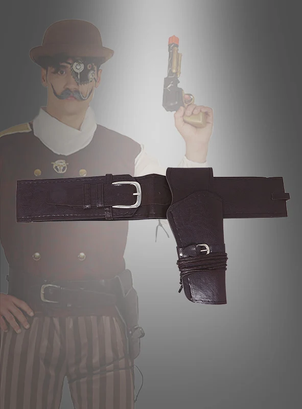 Cowboy Pistolenholster und Gürtel 84-100cm