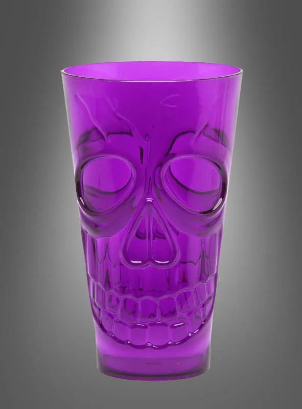 Halloween Trinkglas mit Totenkopf
