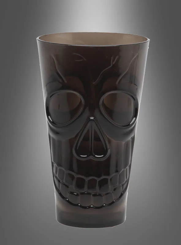 Halloween Trinkglas mit Totenkopf