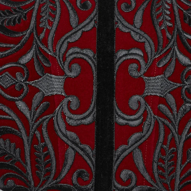 Damen Gothic Unterbrustkorsett Schwarz-Rot