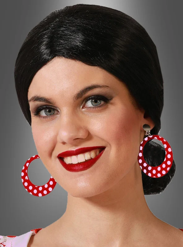 Polka Dot Ohrringe 50er Jahre