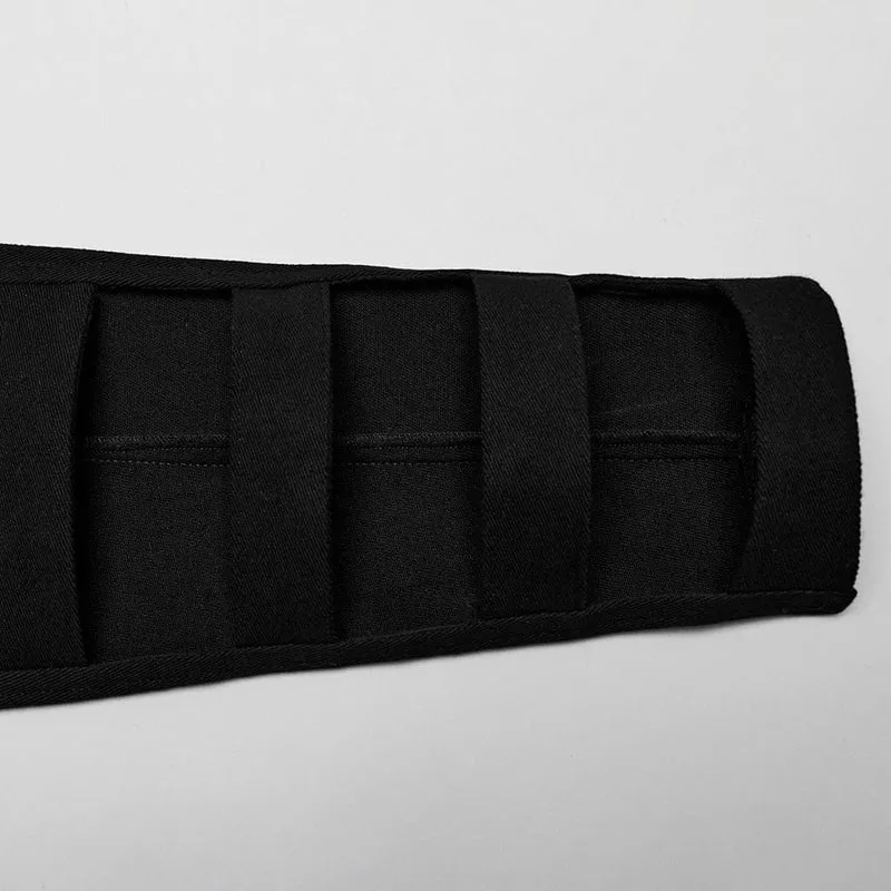 Herren-Punk-Jacke mit Stehkragen und Ausschnitt und Kapuze