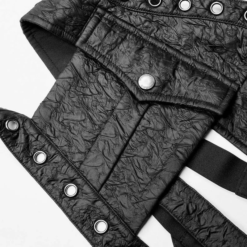 Punk Cutout Schnallen Harness für Damen mit Tasche