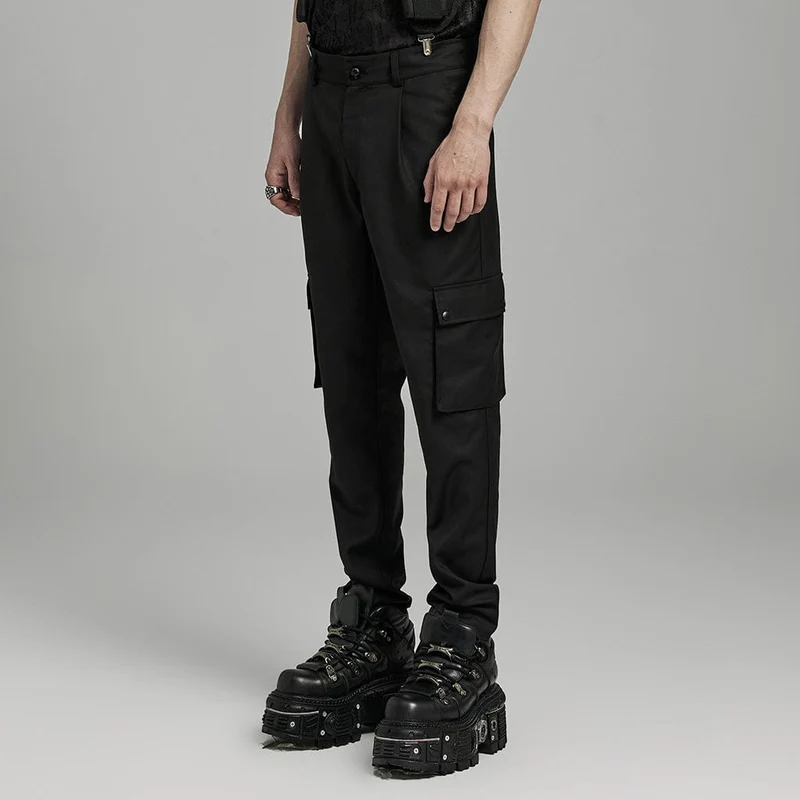 Punk-Skull-Hose mit großen Taschen für Herren