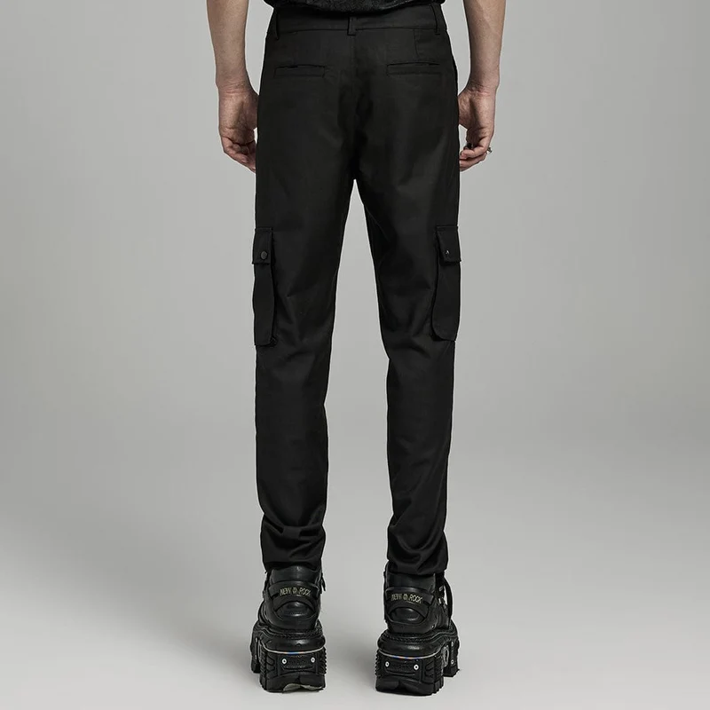 Punk-Skull-Hose mit großen Taschen für Herren