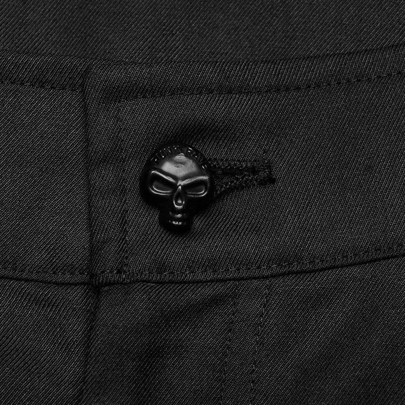 Punk-Skull-Hose mit großen Taschen für Herren