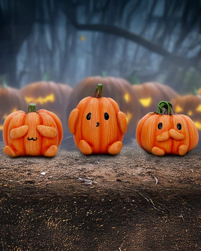 Three Wise Pumpkins