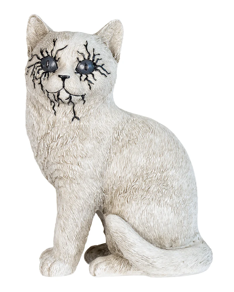 Weiße Geister Katze 23cm