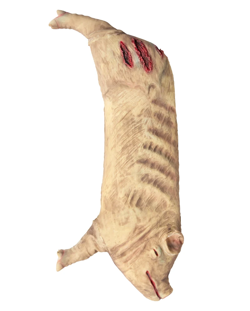 Blutige Schweinehälfte Deko Prop 115cm