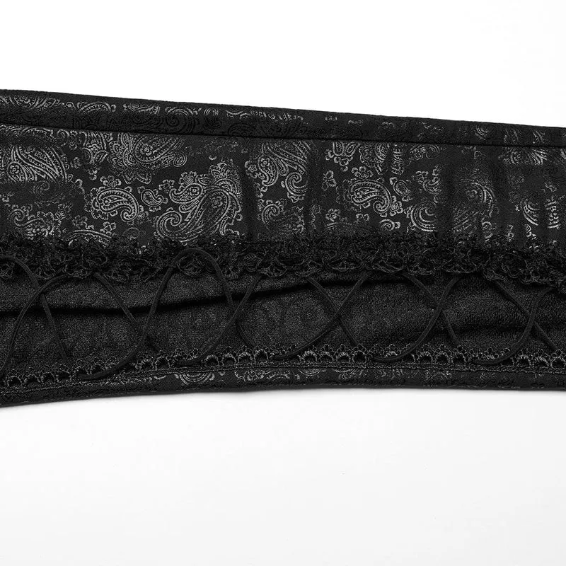 Damen-Gothic-Spitzenschnür-Leggings