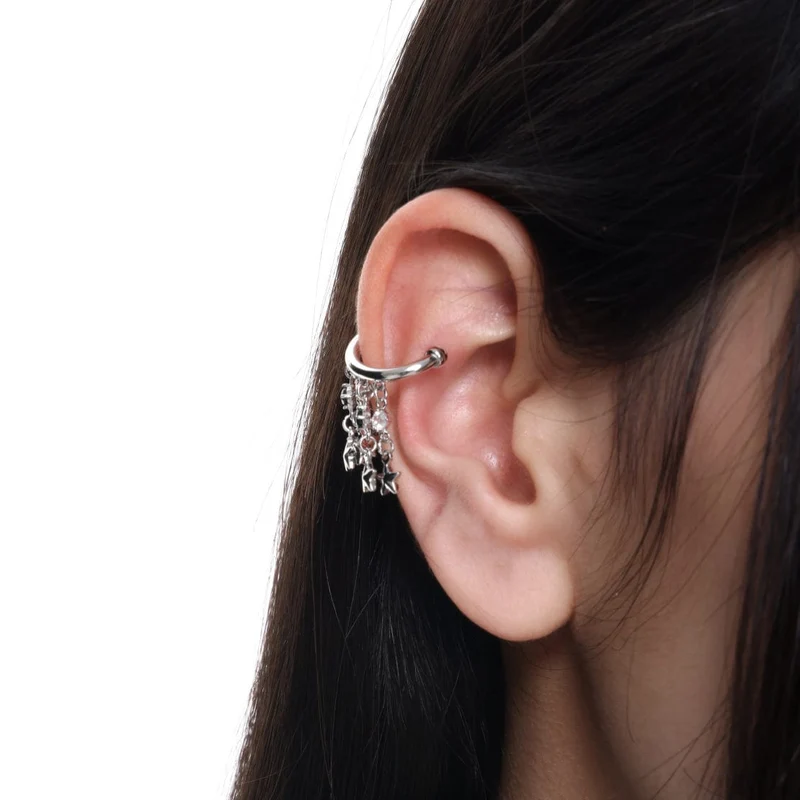 Punk-Stern-Quasten-Ohrringe für Damen