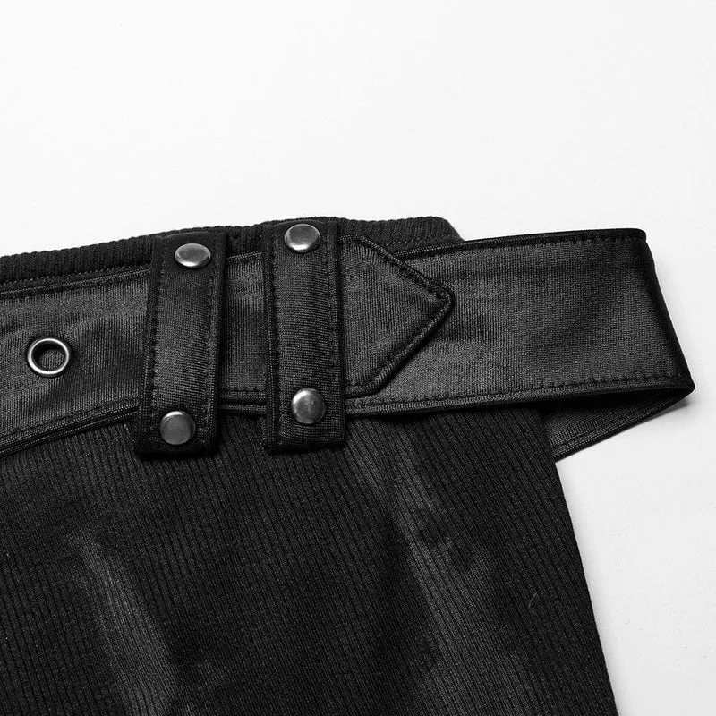 Damen-Bustier mit Punk-Schnalle und Ösen