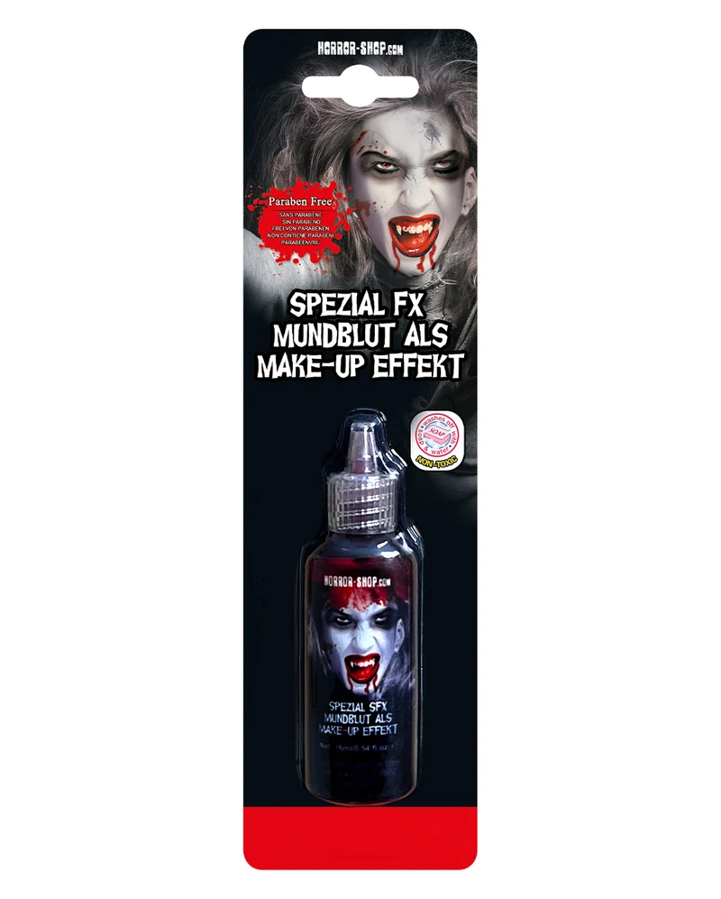Spezial SFX Mundblut als Make-up Effekt