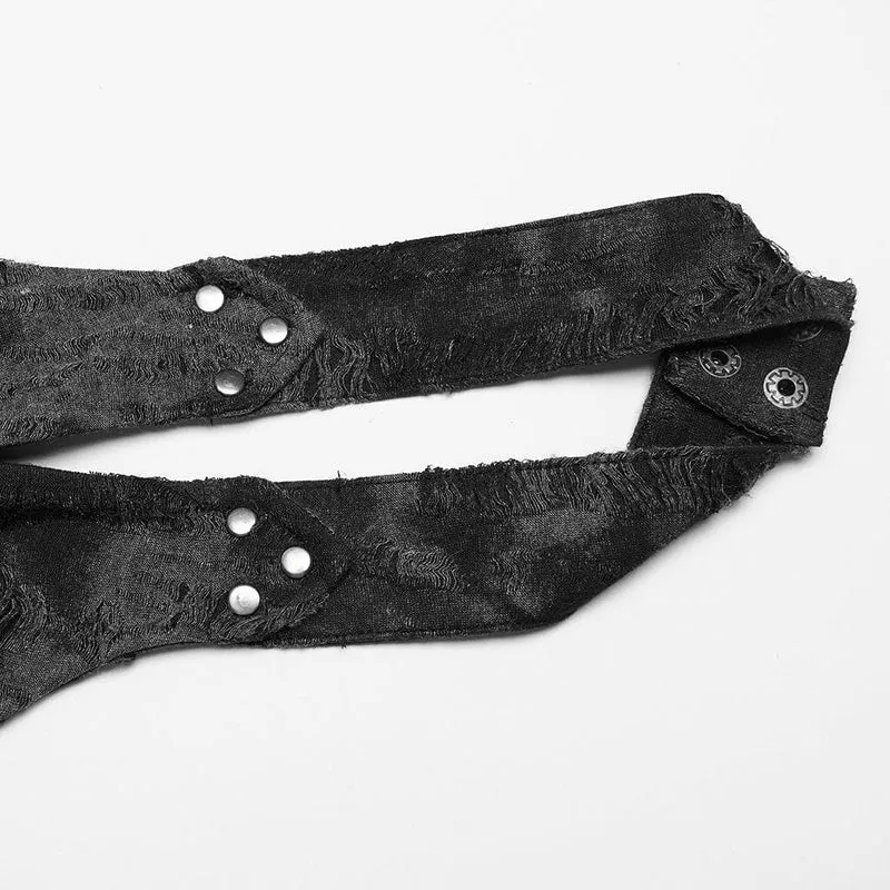 Damen-Weste mit Punk-Schnürung und Neckholder