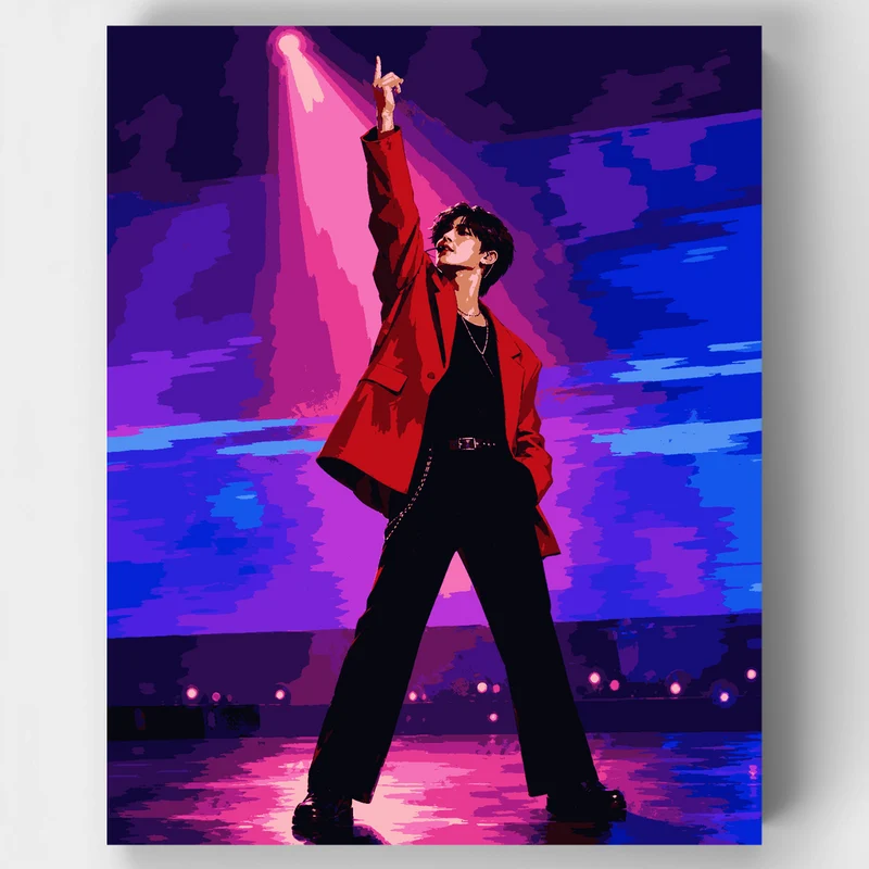 Red Jacket Performer - Paint by Numbers Kit