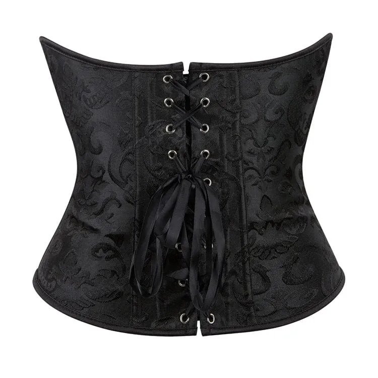 Damen-Unterbrustkorsett mit Gothic-Prägung und Schnürung