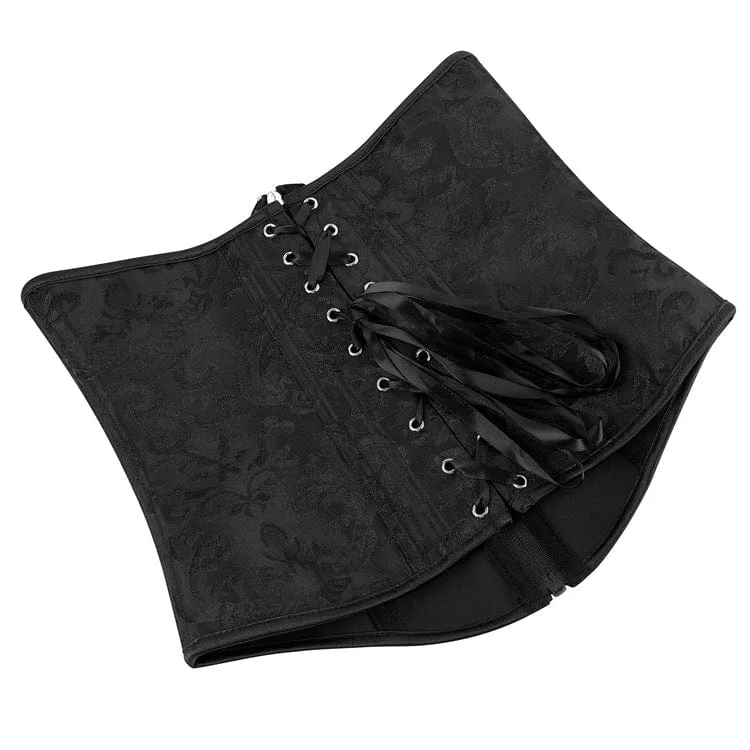 Damen-Unterbrustkorsett mit Gothic-Prägung und Schnürung