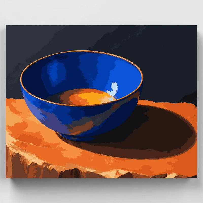 Cobalt Blue Bowl - Paint by Numbers Kit
