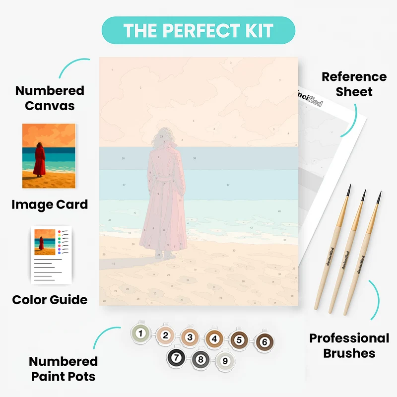 Red Coat Shoreline - Paint by Numbers Kit