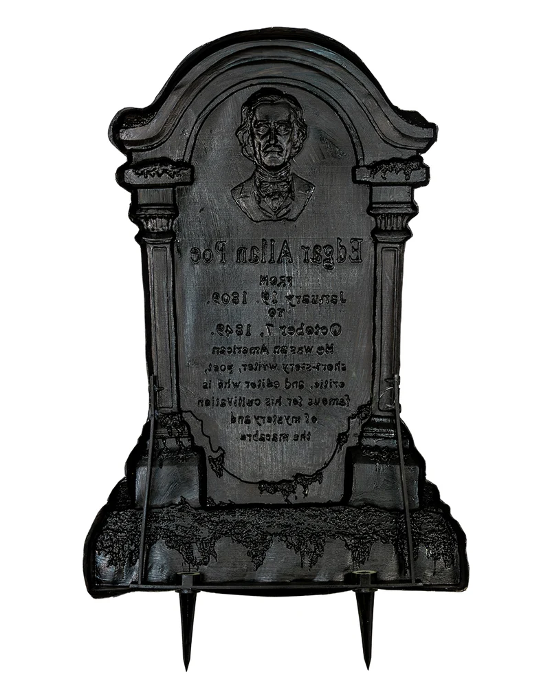 Edgar A. Poe Halloween Grabstein 53cm
