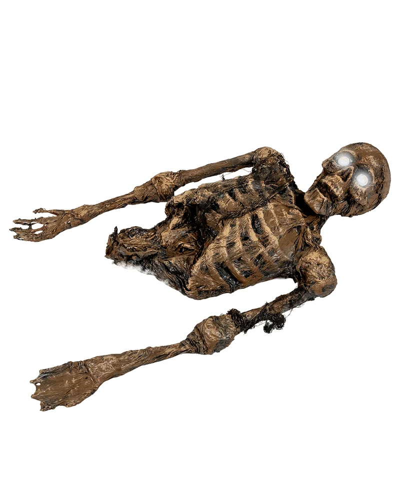 Moorleichen Torso mit leuchtenden Augen 86cm