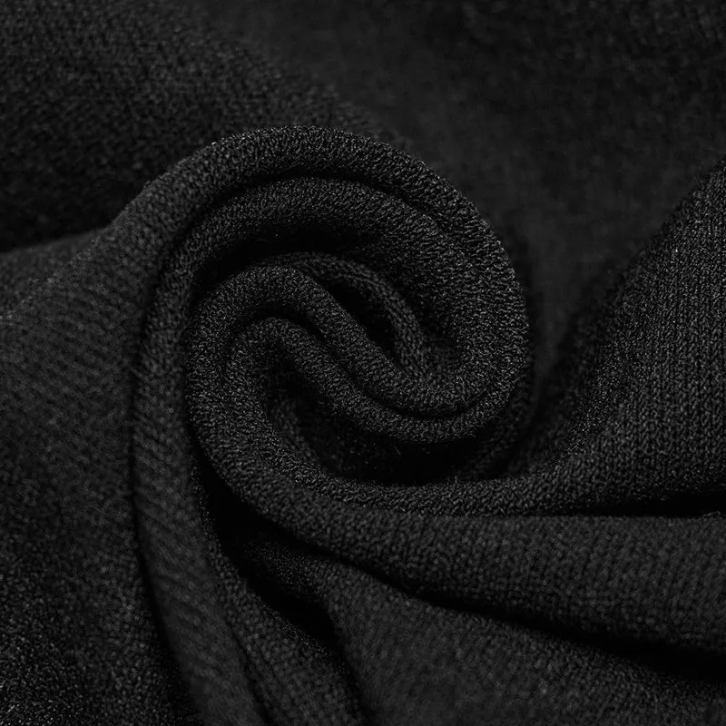 Damen-Hose mit Punk-Mesh-Ausschnitt und Ösen
