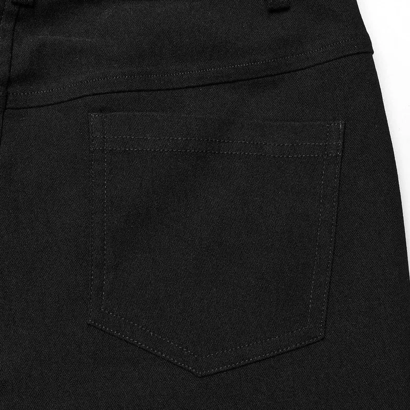Damen-Hose mit Punk-Mesh-Ausschnitt und Ösen