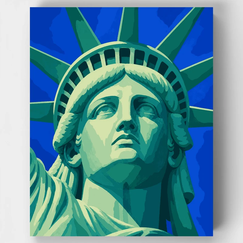 Lady Liberty Close-Up - Paint by Numbers Kit