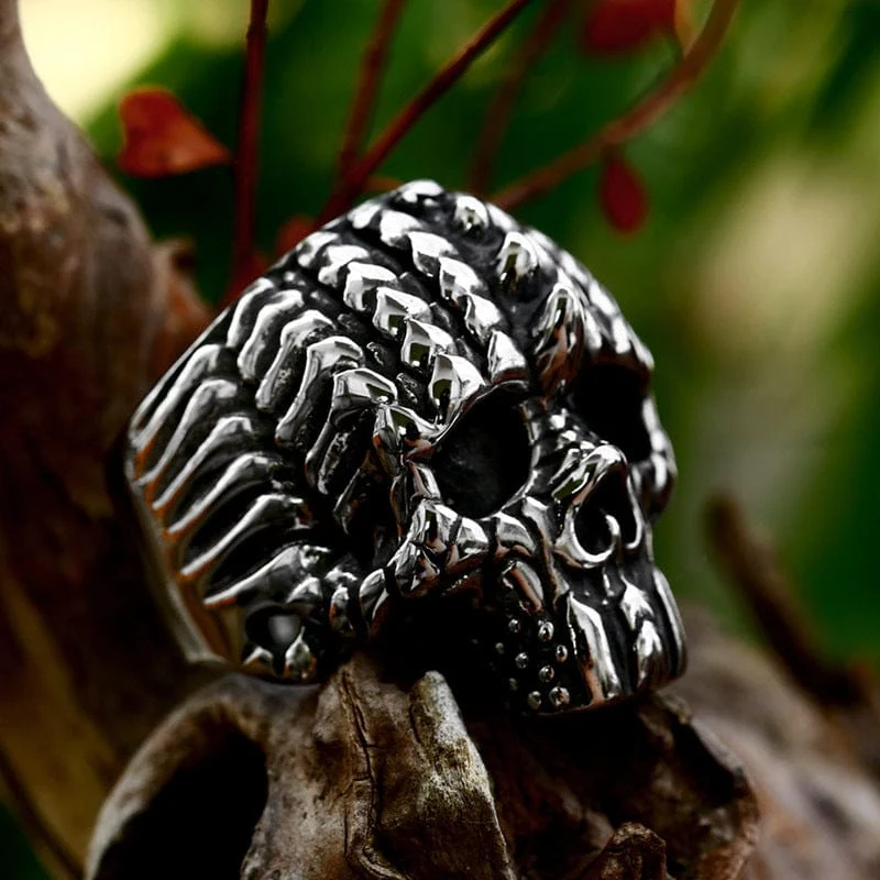 Punk-Skelett-Ring für Herren