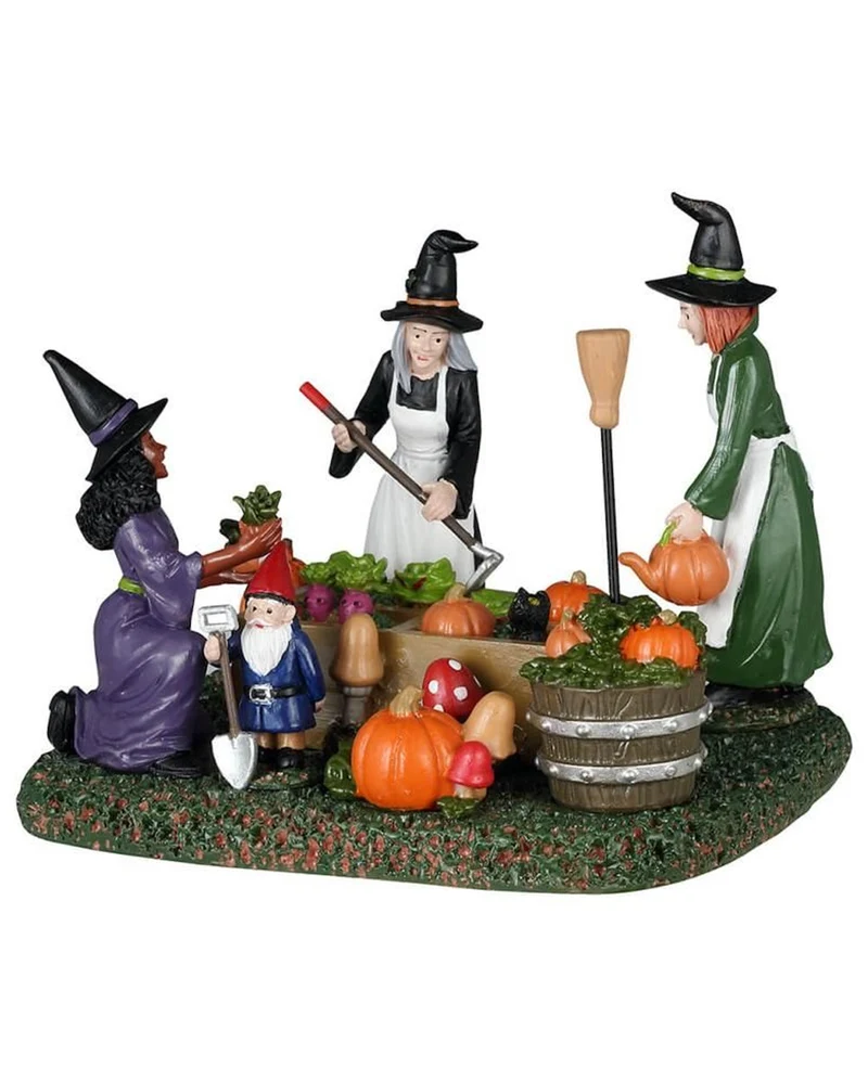 Lemax Spooky Town - Witches' Community Garden