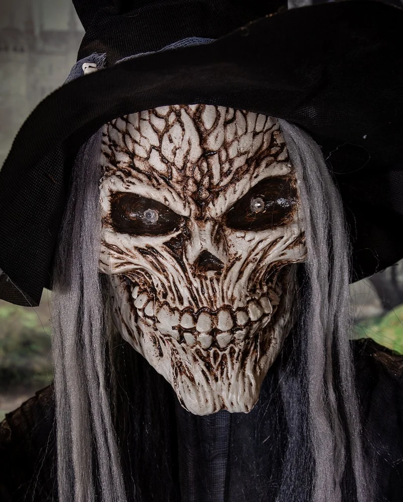 Skelett Warlock Maleficus Halloween Animatronic 183cm