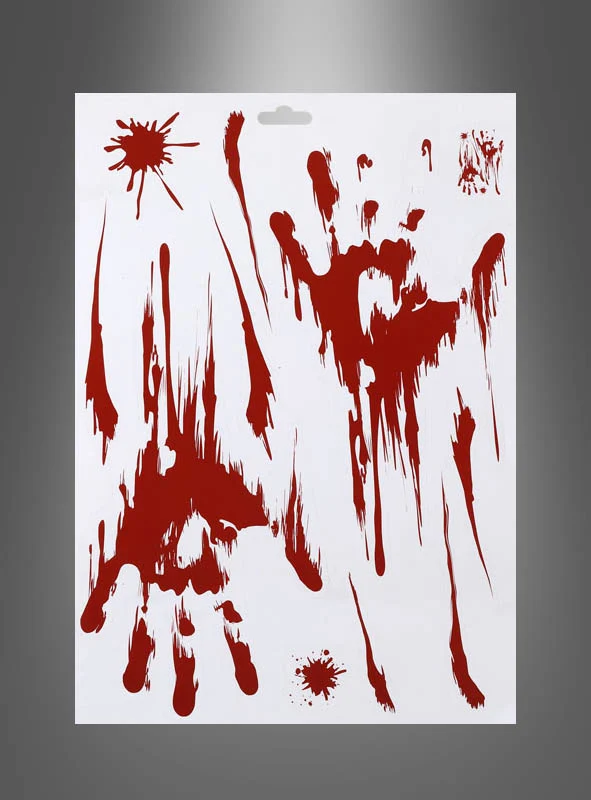 Blutige Halloween Deko Sticker