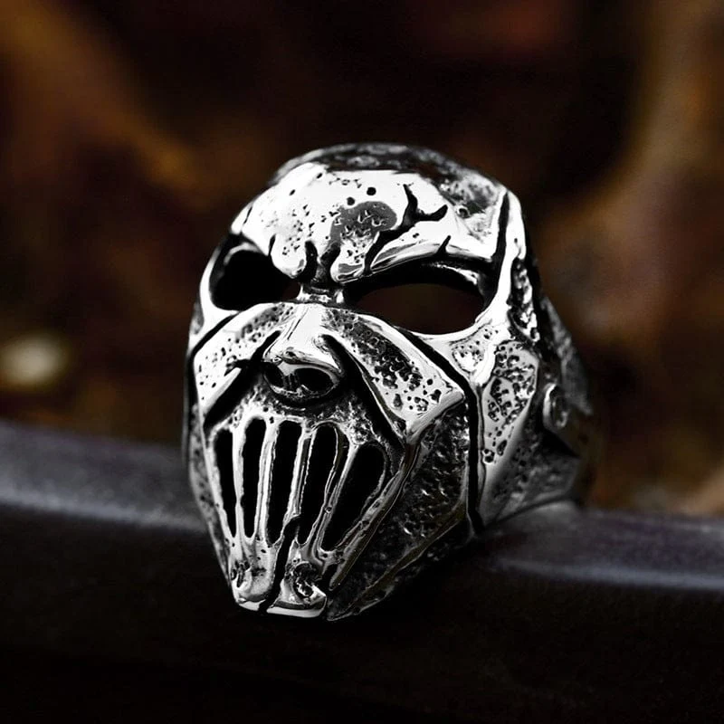 Punk-Schädel-Maskenring für Herren