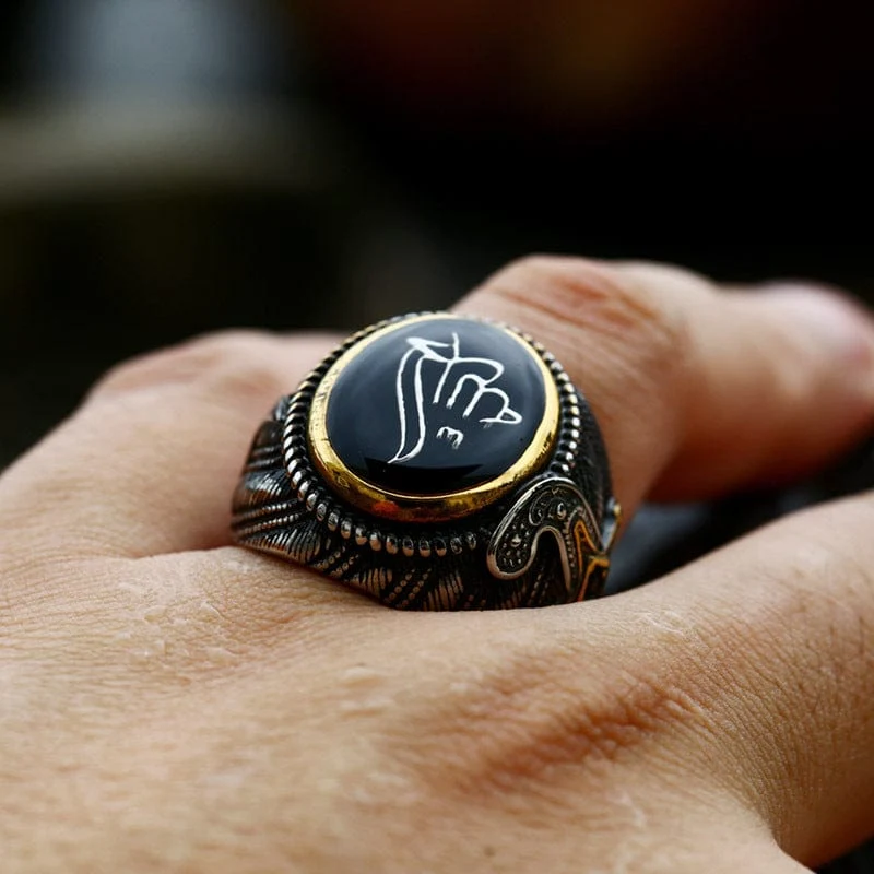 Punk-Totem-Ring für Herren
