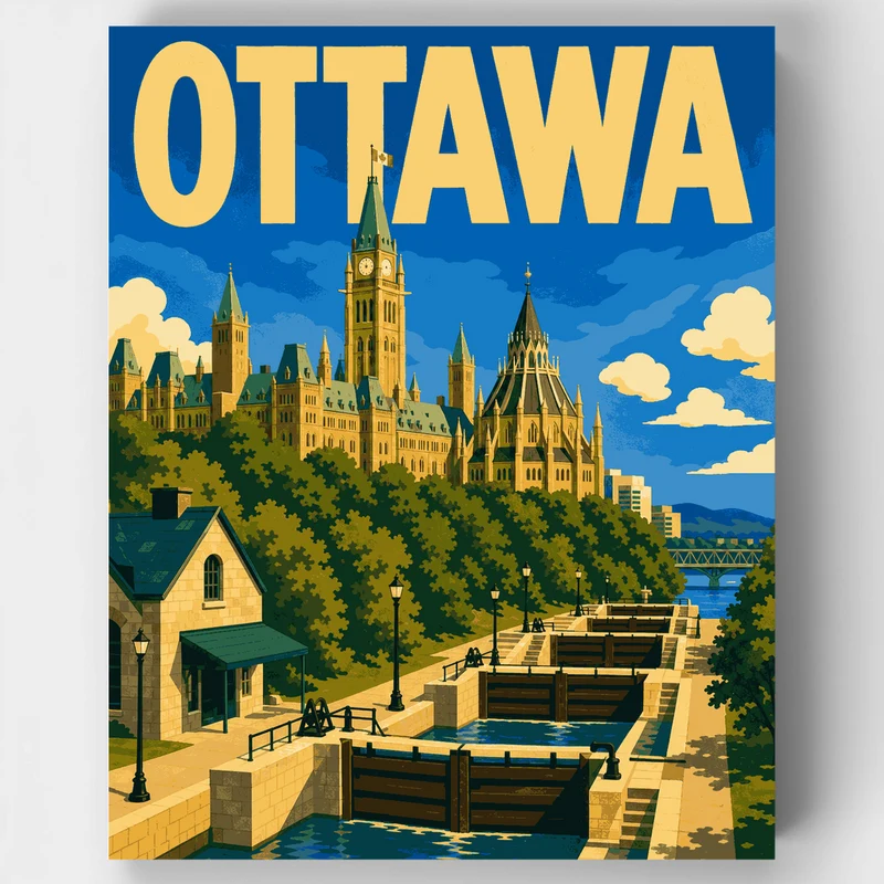Parliament Hill Locks - Paint by Numbers Kit