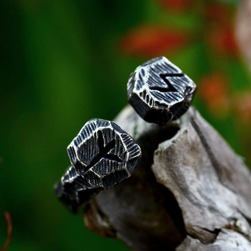 Offener Punk-Vintage-Ring für Herren