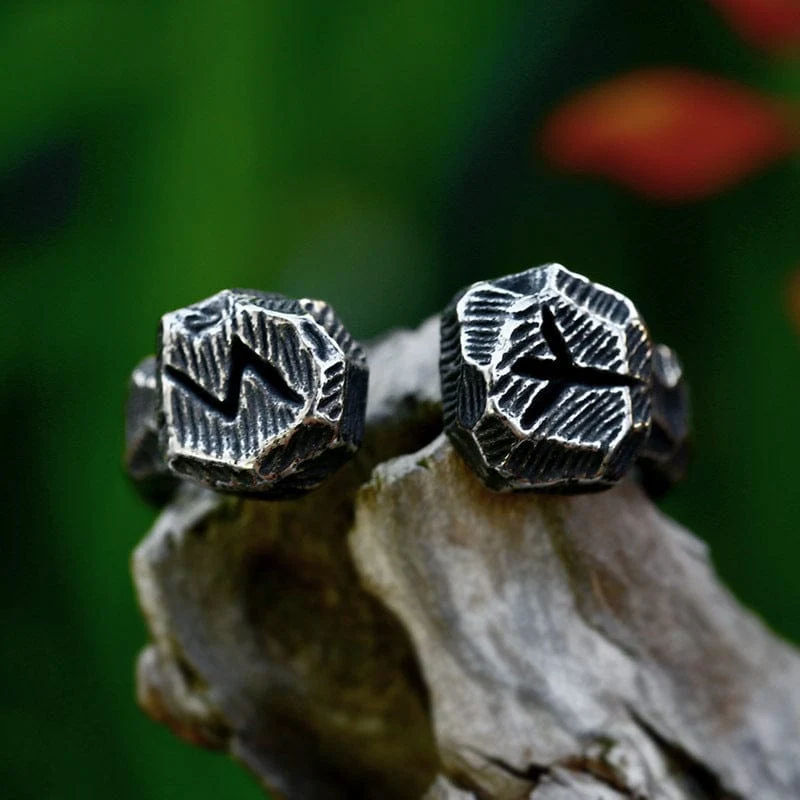 Offener Punk-Vintage-Ring für Herren