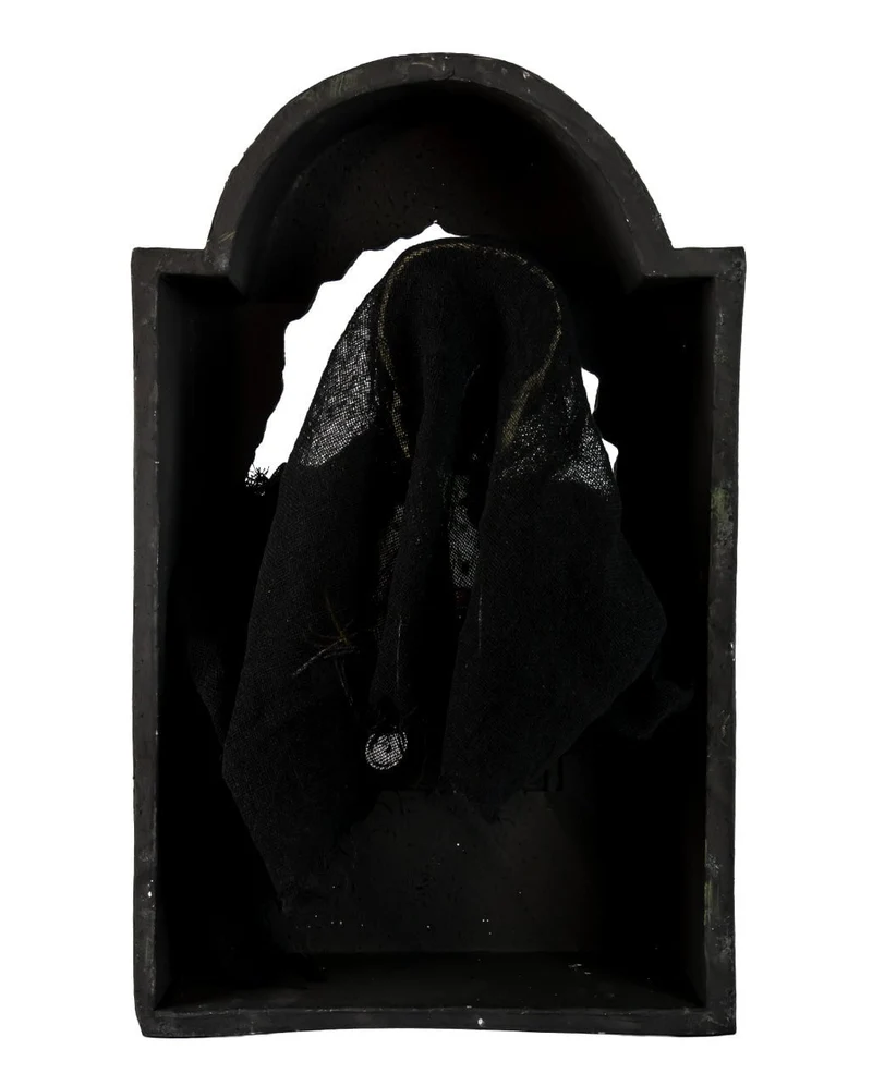 Grabstein mit sich bewegendem Grim Reaper, Sound & Licht 55cm