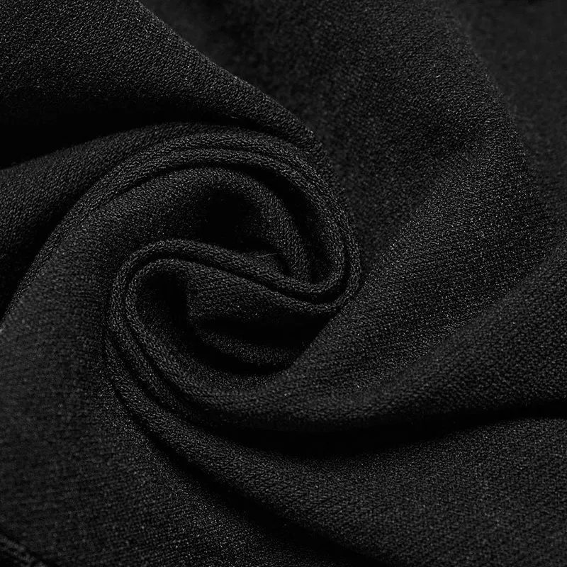 Punk-Mesh-Leggings mit Riemchen und Nieten für Damen