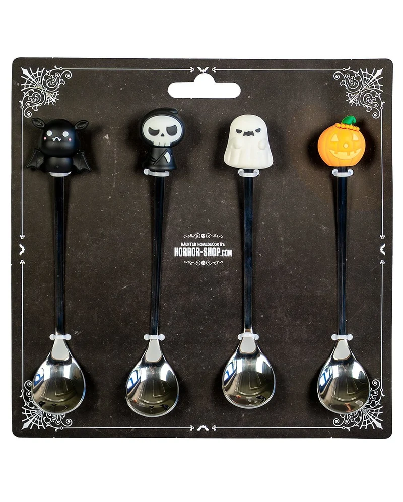 4-tlg. Halloween Löffel Set mit Figurengriff