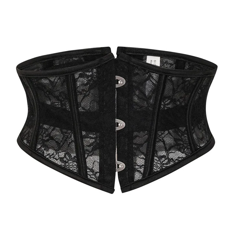 Damen Gothic Schnür-Unterbrustkorsett aus Spitze